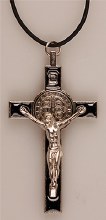 Black St benedict Crucifix (8cm) Black St benedict Crucifix (8cm)