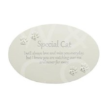 Cat Thoughts of You Memorial Plaque