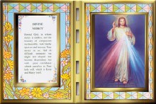 Divine Mercy Glass Plaque (25x 18cm)