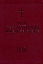 New Catholic Answer Bible, Burgundy leather, gilt