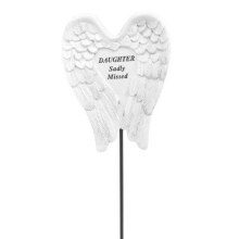 Daughter Angel Wings Memorial Stake (8cm)