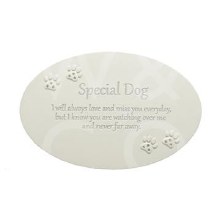 Dog Thoughts of You Memorial Plaque