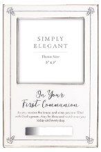 First Holy Communion Frame Silver Finish