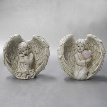 30523 Memorial Angel with Heart and Wings 15cm 30523 Memorial Angel with Heart and Wings 15cm