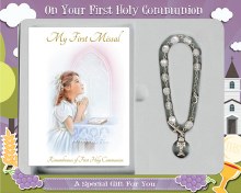 Girl First Holy Communion Gift Set with Missal