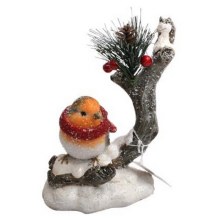 Christmas Robin on a Branch Christmas Robin on a Branch