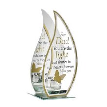 Dad Thoughts of  You Flame Tealight Holder  (20cm)
