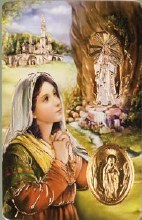 Novena to Our Lady of Lourdes Prayer card