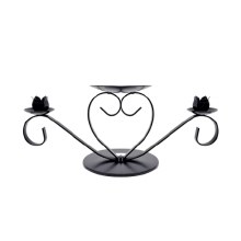 Black Heart Wedding Candle Holder