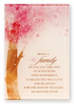 Being a Family glass Plaque