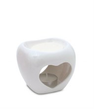 Additional picture of White Heart Shape Wax Melt Warmer