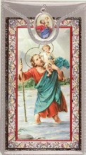 St Christopher Prayer Card and Medal