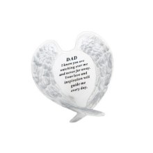 Dad Angel Wings Plaque (20cm)