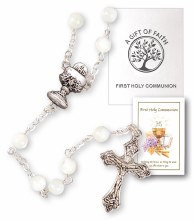 Mother of pearl First Holy Communion Rosary