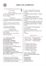 Ord An Aifrinn - Congregational Card Ord An Aifrinn - Congregational Card