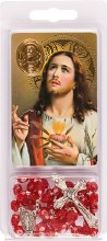 Sacred Heart Rosary Beads and Leaflet