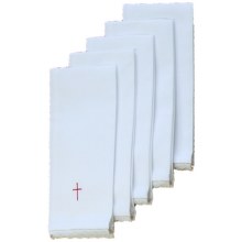 Chalice Linen with Red Cross - Set of 5