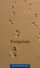 Footprints Prayer Card