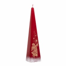 Red and Gold Christmas Angel Candle (25cm)