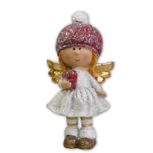 Additional picture of Red and Gold Christmas Angels (11cm)