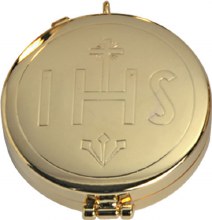IHS Gilt Pyx (10 hosts)