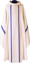 White and Blue Chasuble