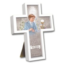 Boy Communion Message Cross