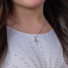 Additional picture of Sterling Silver Plain Cross Pendant