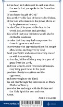 Additional picture of Prayer for Jubilee of Mercey Prayer Card