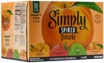 12C Simply Spiked Peach Mix Pack