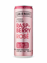 4C Smirnoff Vodka Soda Raspberry Rose