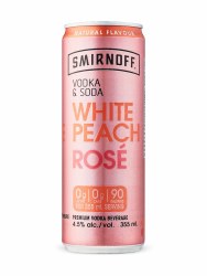 4C Smirnoff Vodka Soda White Peach Rose