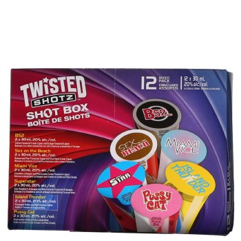 Twisted Shotz Shot Box-12x30ml