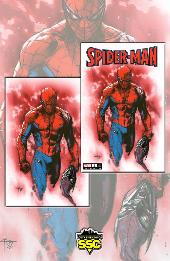 Spider-Man #3 Gabriele Dell'Otto Cover Set (12/7/22) - South Side Comics Spider-Man #3 Gabriele Dell'Otto Cover Set (12/7/22) - South Side Comics