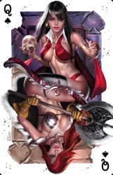 Vampirella vs Red Sonja #3 Josh Burns Spades Cvr A (1/4/23)