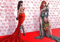 Vampirella and Red Sonja Richard Ortiz Virgin Variants w/COA Vampirella and Red Sonja Richard Ortiz Virgin Variants w/COA