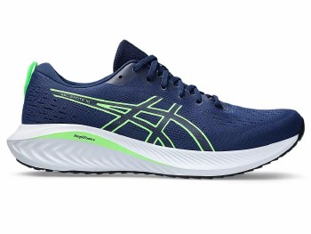 Asics Gel Excite 10 Men's Running Shoes Blue Expanse Lime Burst Size 8