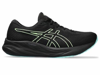 Asics Gel Pulse 15 GTX Gore Tex Men's Running Shoes Black Illuminated Green Size 12