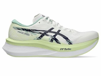 Asics Magic Speed 4 Men's Running Shoes White Blue Expanse Size 9