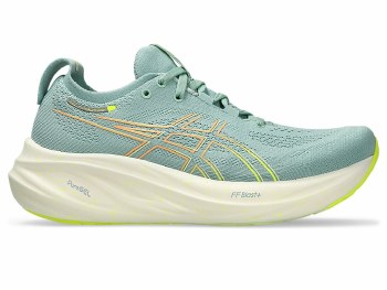 Asics Gel-Nimbus™ 26 Women's Running Shoes Light Celadon Safety Yellow Size 6