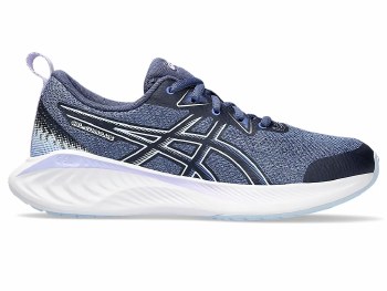 Asics Gel Cumulus 25 GS Kids Running Shoes Thunder Blue Light Blue Size 5