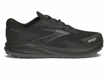 Brooks Divide 5 GTX Men's Trail Running Shoes Black Alloy Primer Grey Size 9
