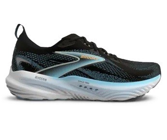 Brooks Glycerin 22 Men's Running Shoes Black Atomizer Blazing Orange Size 7.5