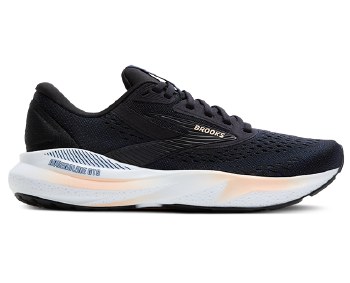 Brooks Adrenaline GTS 24 Women's  Running Shoes Black Peach Peacoat Size 7