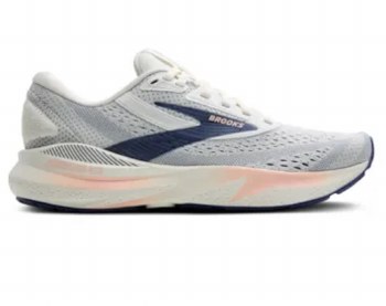 Brooks Adrenaline GTS 24 Women's Running Shoes Grey Blue Ribbon Peach Size 7