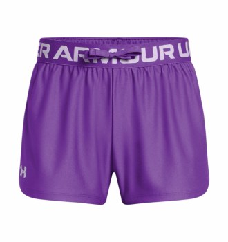 Under Armour Girls'Play Up Solid Shorts Purple Size Large Girls