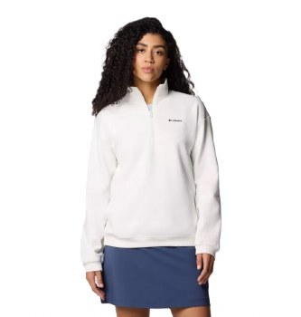 Columbia Women's Meridian Creek™ Half Zip Sweatshirt Sea Salt Size Large