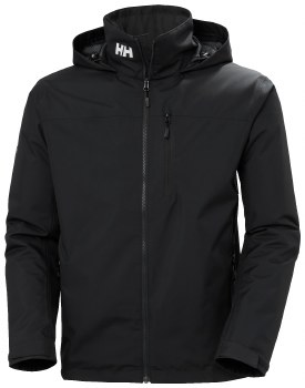 Helly Hansen Crew Hooded Midlayer Jacket 2.0 Black Size Large