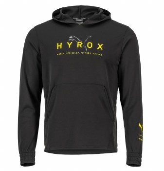 Puma x HYROX Fit Lightweight PWRFLEECE Hoodie Men's Black Size Medium