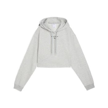 PUMA x HYROX Heavyweight Hoodie Women Light Grey Heather Size XS